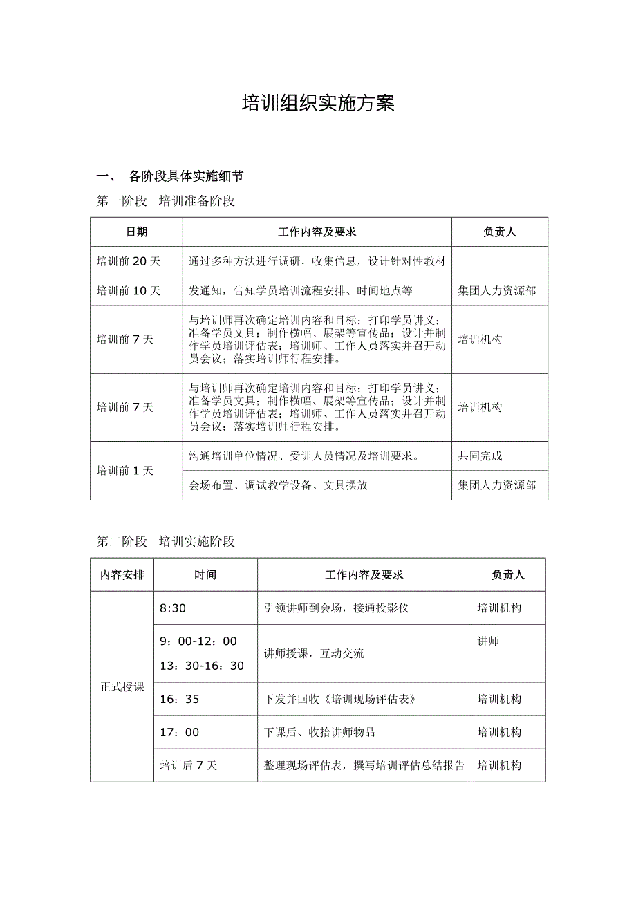 培训组织实施方案.doc_第1页