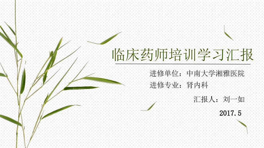 临床药师培训学习汇报.pptx_第1页