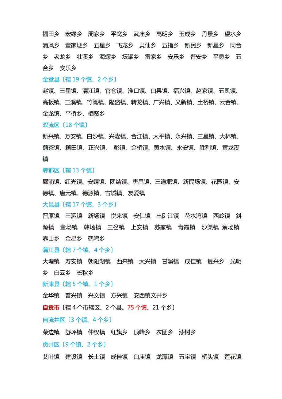 四川省市县乡镇明细版.doc_第2页