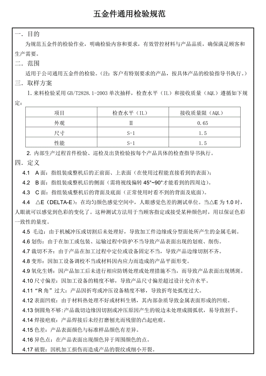 五金件通用检验规范.doc_第1页