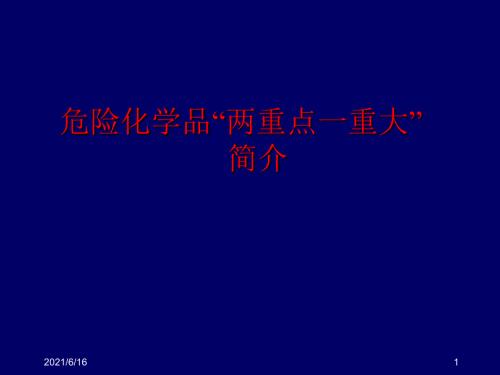 危险化学品两重点一重大简介.ppt