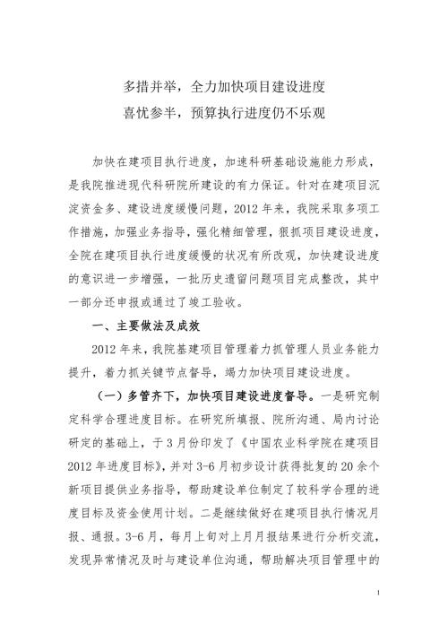 多措并举全力加快项目建设进度.doc