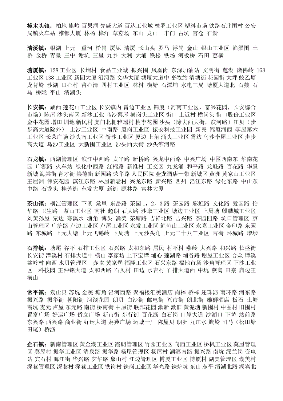 东莞市区及各镇区地名整理后.doc_第3页