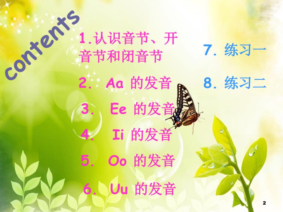 元音字母在开闭音节中的发音规律PPT教学课件.ppt_第2页