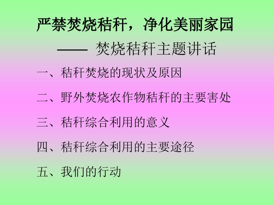 严禁焚烧秸秆净化美丽家园2.ppt_第2页