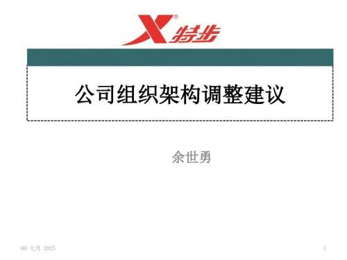公司组织架构调整建议.ppt