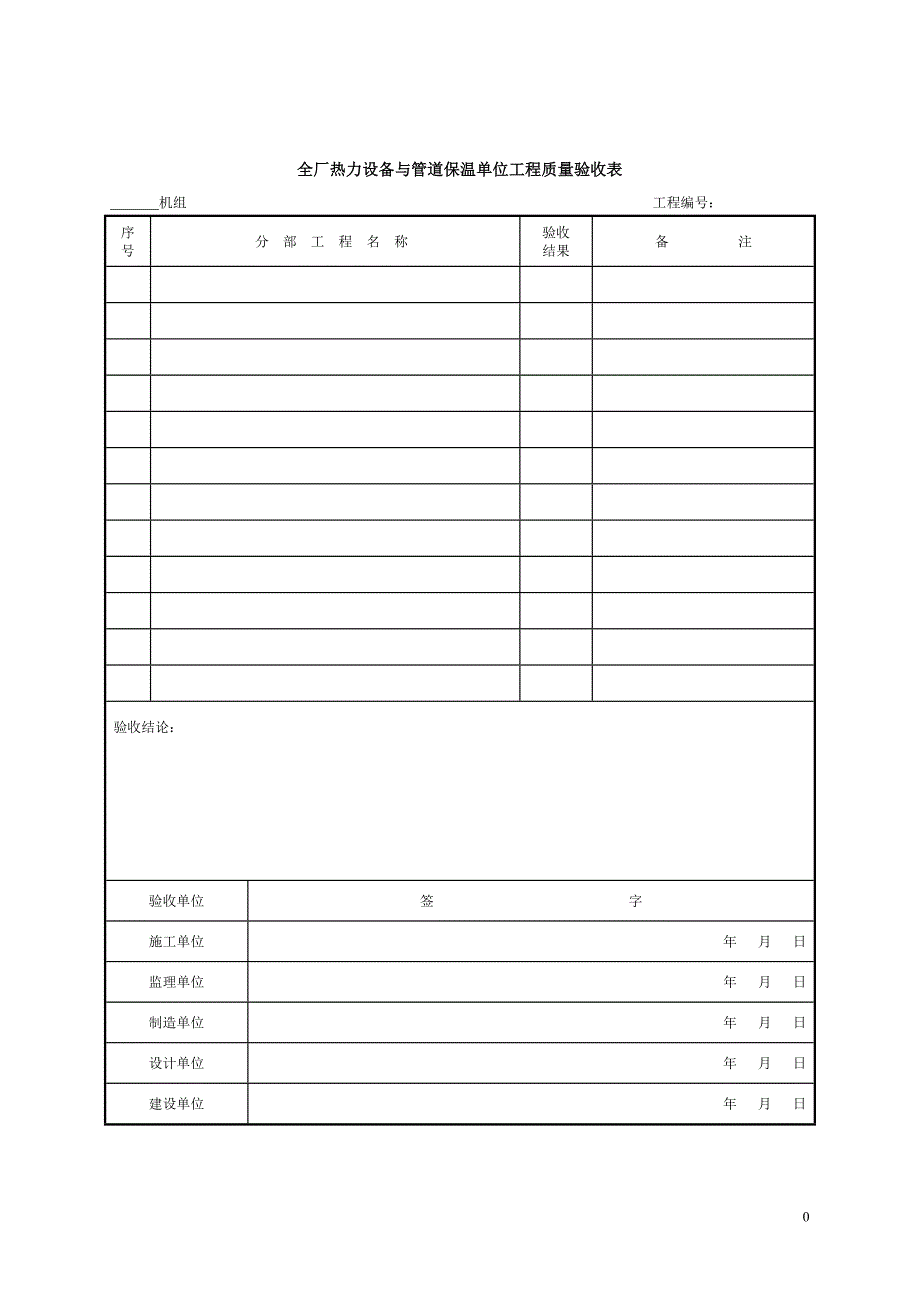 全厂热力设备与管道保温单位工程验收表格.doc_第2页