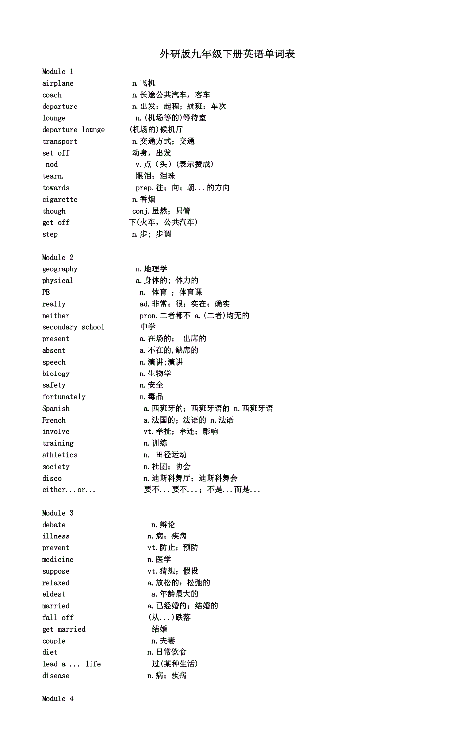 外研版九年级英语下册单词表.doc_第1页