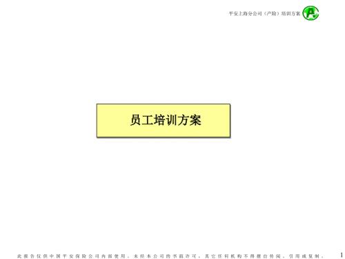 员工培训方案PPT课件.ppt