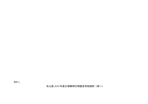 东山县乡镇精神文明建设考核细则表一.doc