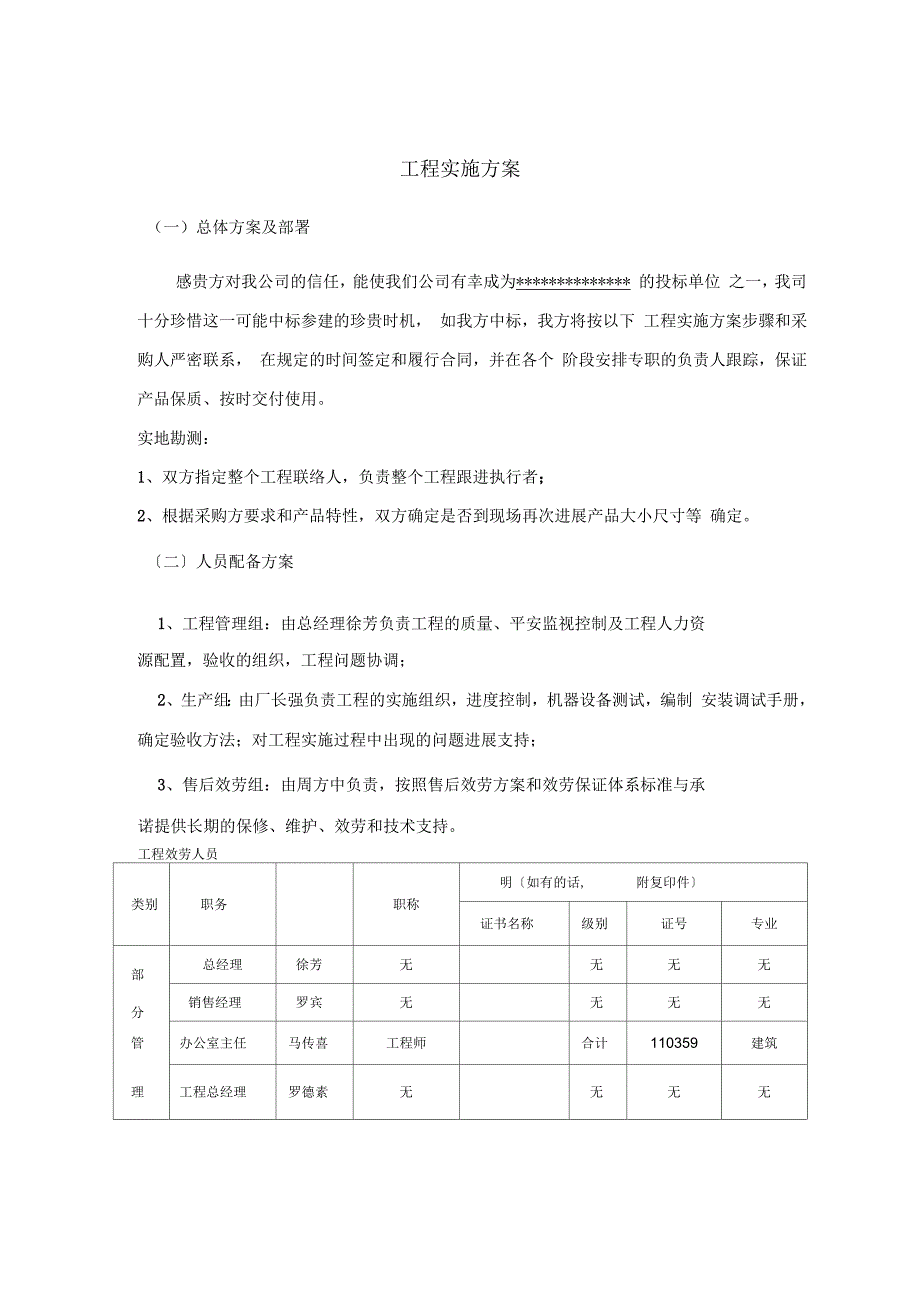 家具项目实施方案实施计划书.docx_第1页