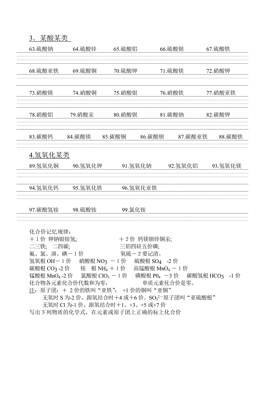 九年级化学式书写专题训练.docx_第2页