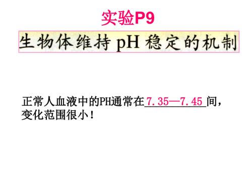 实验生物体维持PH稳定的机制正课件.ppt