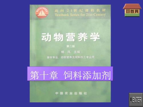 动物营养学第十章饲料添加剂参考PPT.ppt