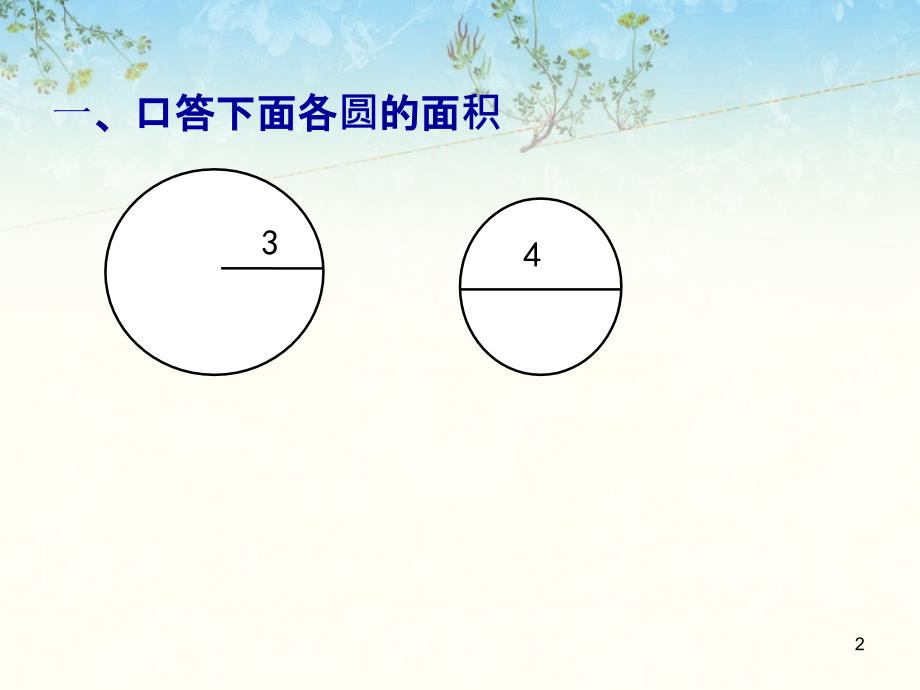 人教版六年级数学第4课时正方形和圆之间的面积.ppt_第2页