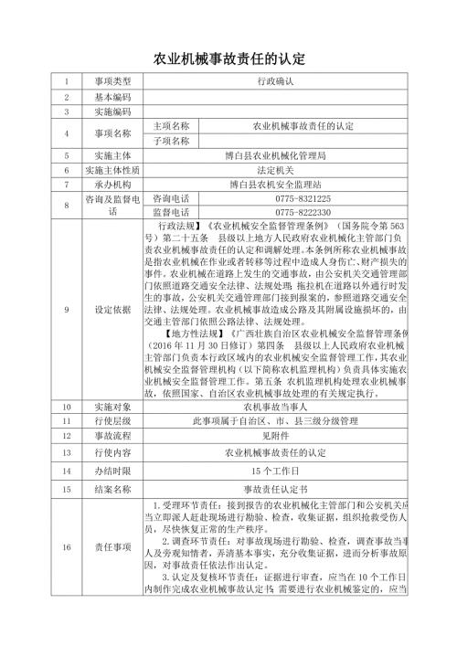 农业机械事故责任的认定.DOC