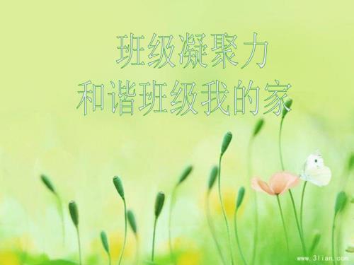 增强班级凝聚力主题班会.ppt