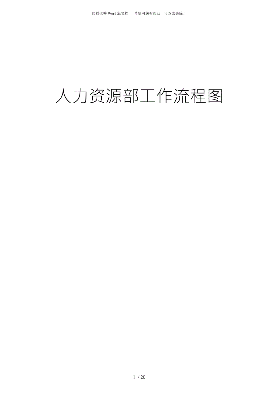 人力资源管理体系工作流程图很全很完整.doc_第1页