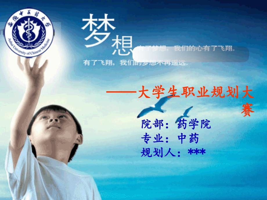 中药学大学生职业生涯规划.ppt_第1页