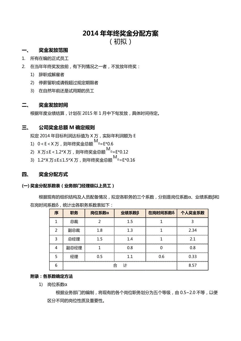 完整最新版年终奖分配方案.doc_第1页
