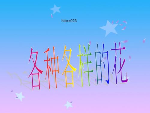 各种各样的花PPT课件.ppt