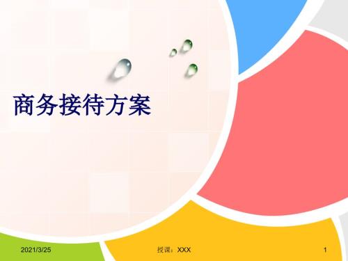 商务接待方案PPT课件.ppt