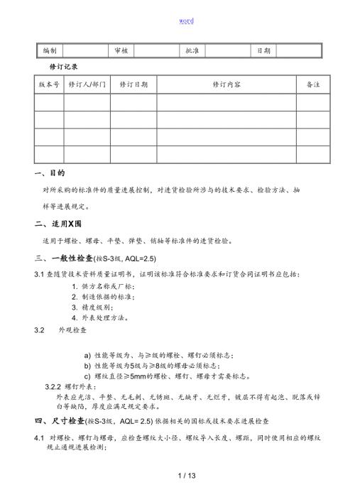 实用标准紧固件检验要求规范.doc