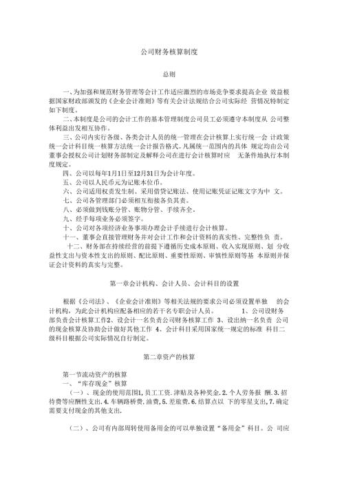 公司财务核算制度.docx