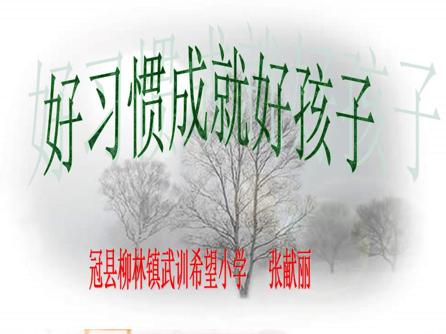 好习惯成就好孩子PPT献丽.ppt_第1页