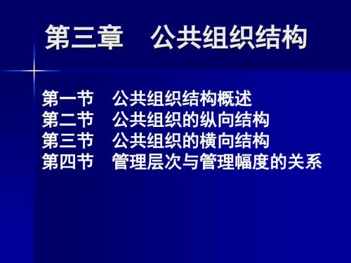公共组织结构PPT课件.ppt