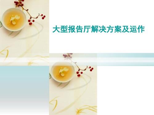 大型报告厅系统构造以及如何控标.ppt