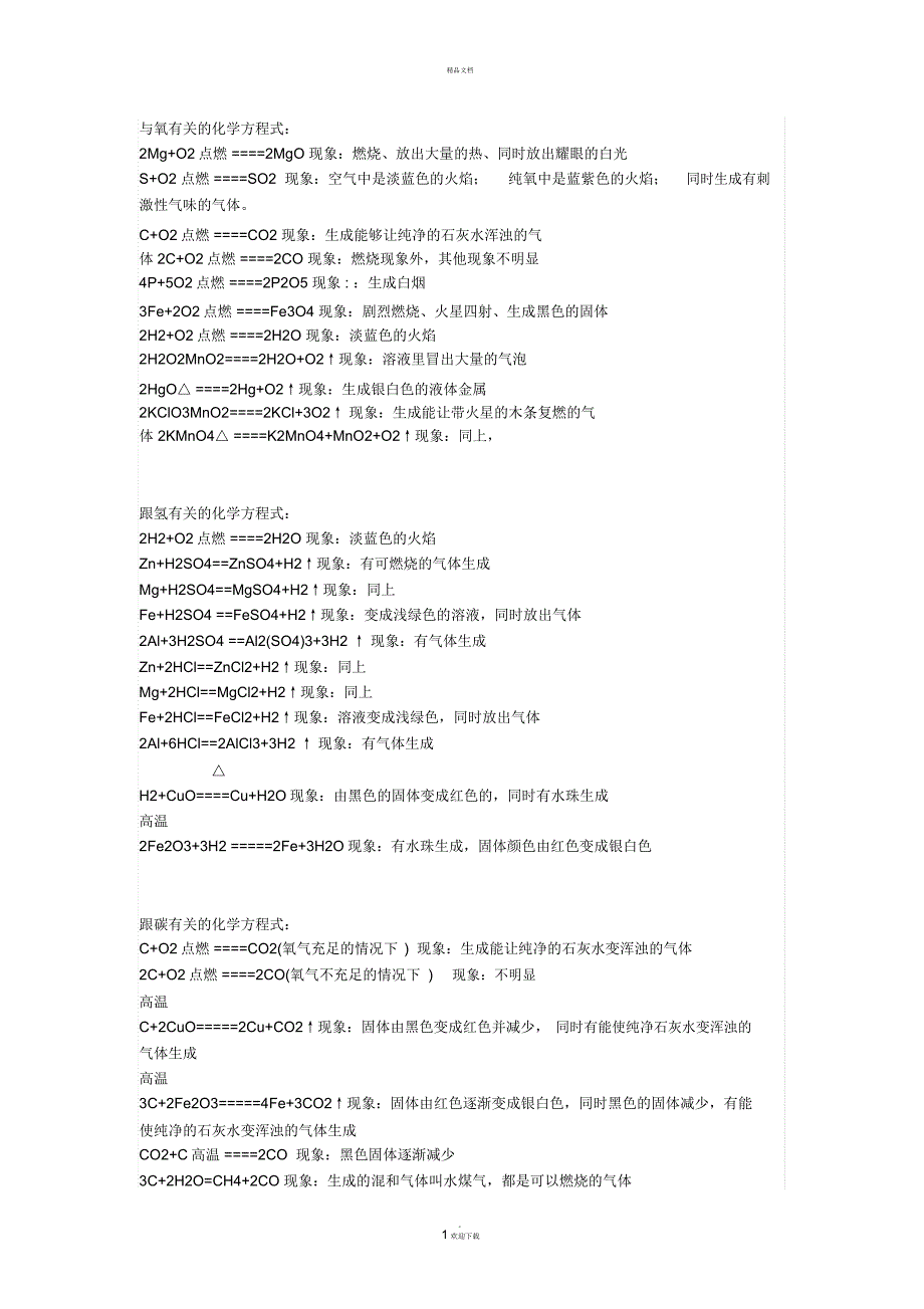 初中化学所有公式.docx_第1页