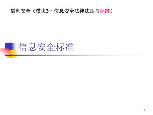 信息安全标准信息安全.ppt