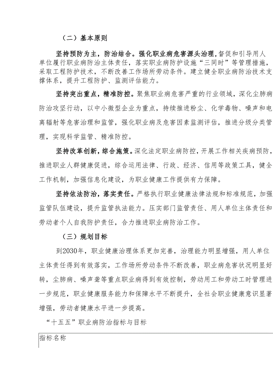 “十五五”职业病防治规划.docx_第3页