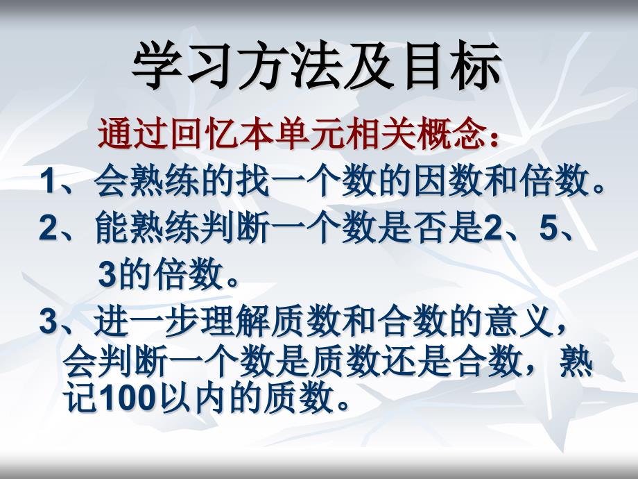 人教版五年级下册因数与倍数因数和倍数复习课件.ppt_第2页