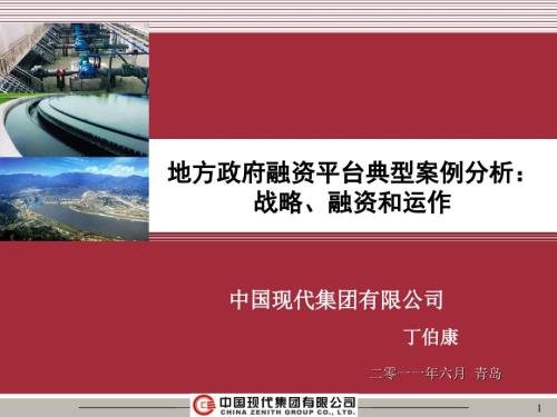 地方政府融资平台典型案例分析不错课件.ppt