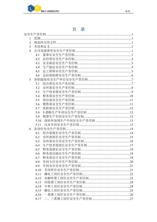 安全生产责任制化工企业.doc