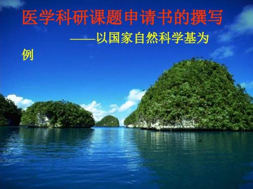 医学科研课题申请书的撰写.ppt