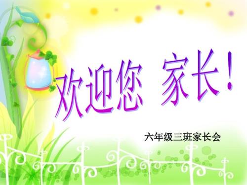 六年级班主任家长会发言稿PPT.ppt