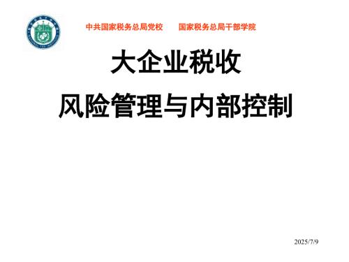 大企业税收风险管理与内部控制.ppt