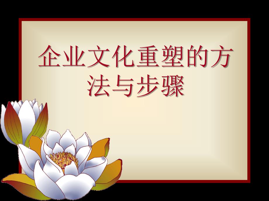 企业文化重塑的方法步骤.ppt_第1页