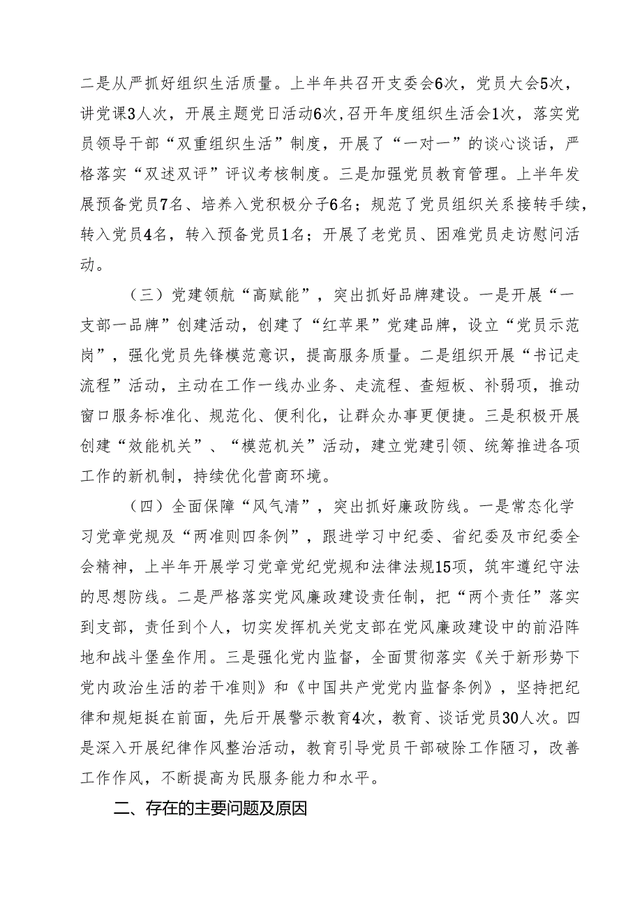 (12篇)党支部2025年上半年工作总结及下半年工作计划（范文集锦）.docx_第3页