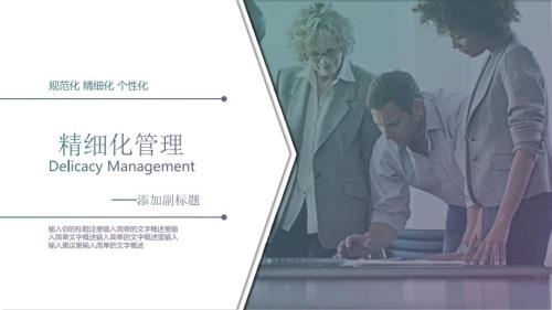 企业精细化管理培训课件企业如何开展精细化管理动态ppt模板.pptx