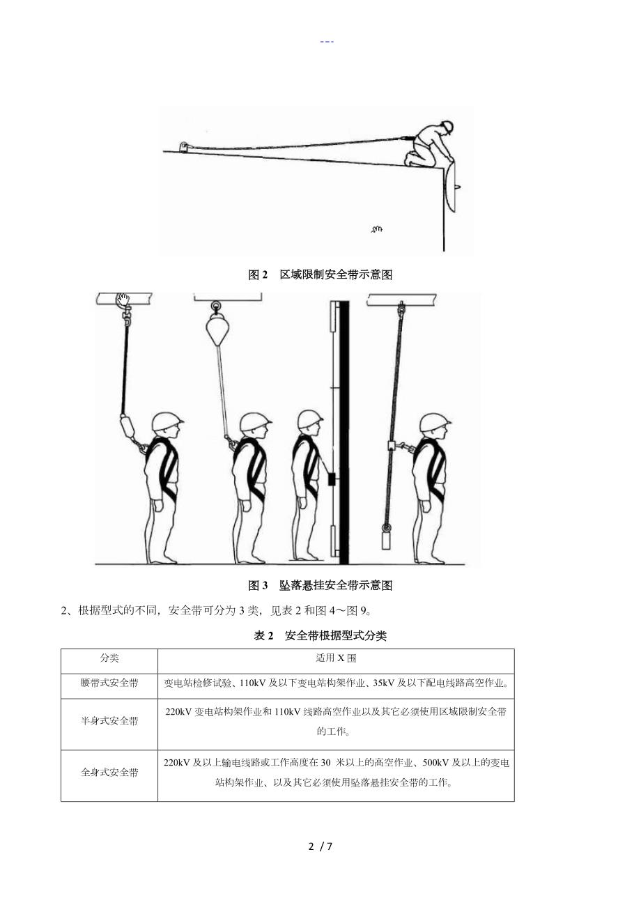 安全带技术规范方案说明书.doc_第2页
