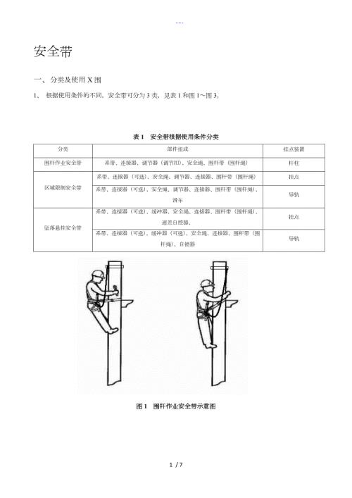 安全带技术规范方案说明书.doc
