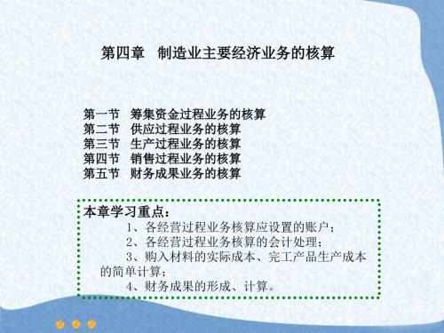 基础会计第四章制造业主要经济业务的核算.ppt