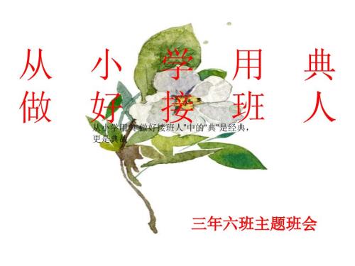 主题班会从小学用典课件.ppt