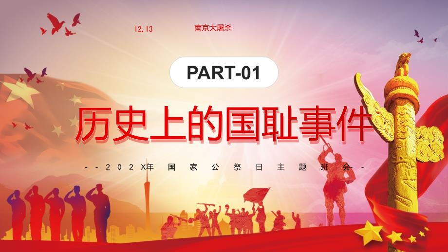 勿忘国耻吾辈自强国家公祭日主题班会实用教学ppt.pptx_第3页
