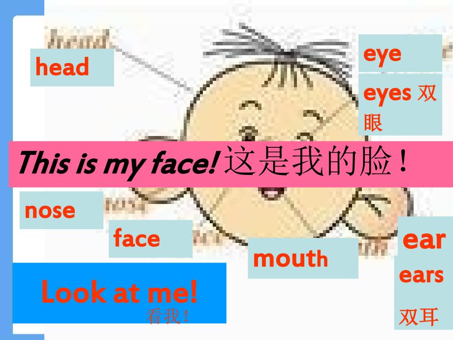 人教pep三年级上册英语三年级上册Unit3LookatmePartBletslearn课件ppt免费下载.ppt_第2页