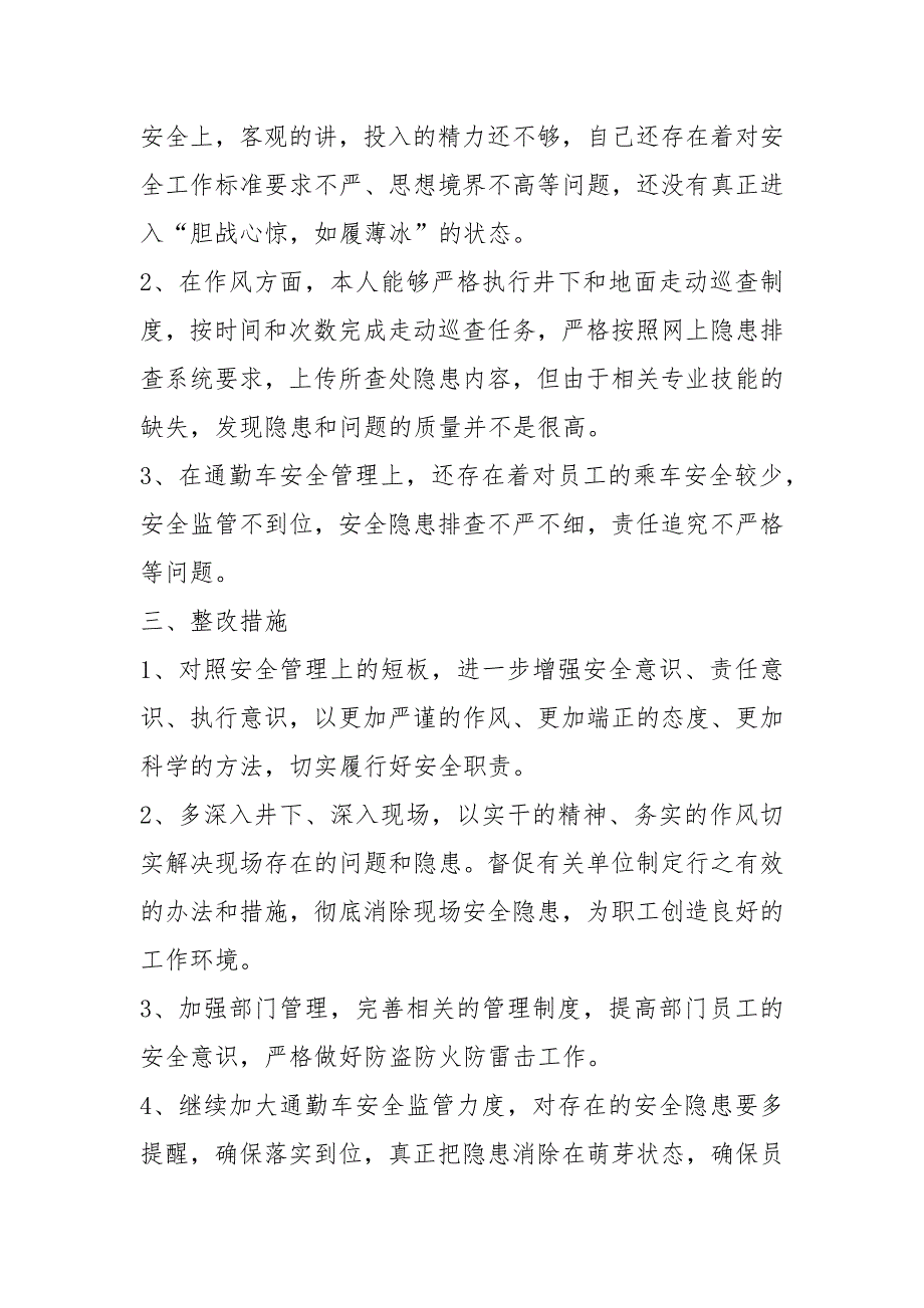 安全专题民主生活会个人发言共3篇.docx_第2页